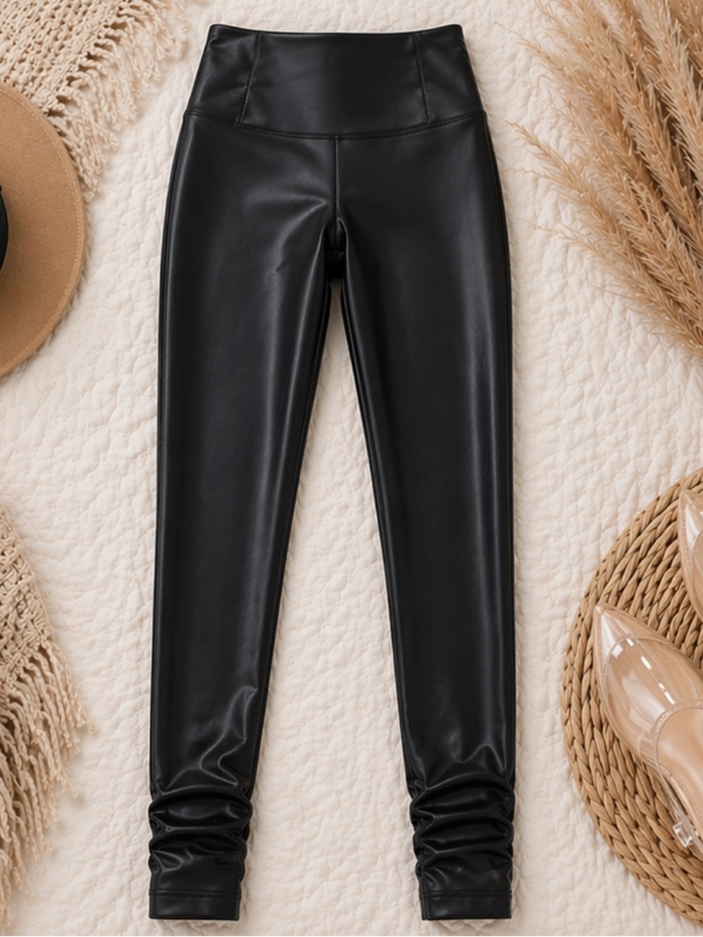 Fashion Nova Black Faux Leather Leggings